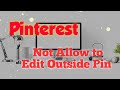 SOLUTION Sorry There Was An Error Editing Your Pin