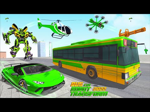 Grand Bus Robot Car Transform - Android Gameplay