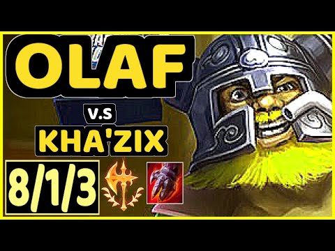 4LAN (OLAF) vs KHA'ZIX - 8/1/3 KDA JUNGLE GAMEPLAY - BR Ranked GRANDMASTER