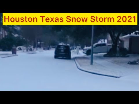 Houston Texas Snow Storm 02-15-2021