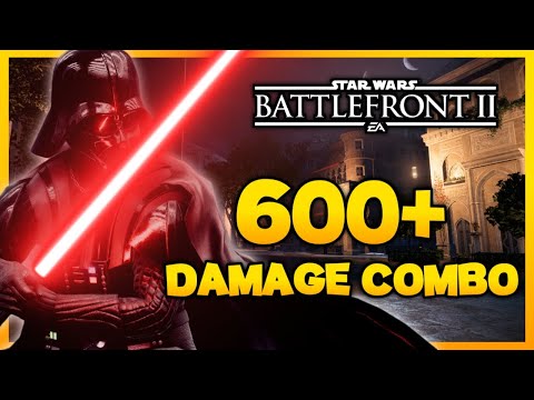 Darth Vader EASY DAMAGE COMBO | Battlefront 2