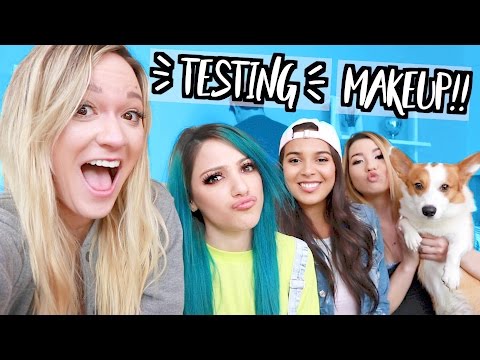 TESTING MAKEUP!! COLLAB W/ NIKI, MIA + NATALIE!! Video