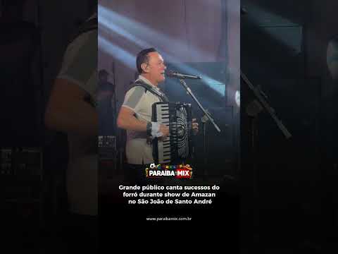 Grande público canta sucessos do forró durante show de Amazan no São João de Santo André