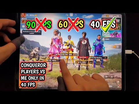 PLAYING ONLY 40 FPS AGAINST IPHONE 11 CONQUERORS PLAYERS | IPAD PRO VS IPHONE 11 PLAYER PUBG HANDCAM