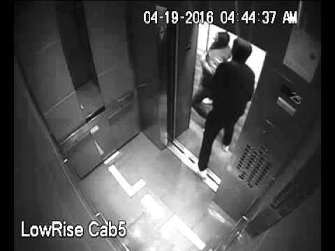 Security footage of altercation on 25th floor of 300 Front St. W. prior to kidnapping