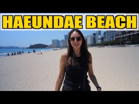 Dia MASSIVO na PRAIA DE HAEUNDAE, Busan // Sth Korea 🇰🇷 (trem cápsula BlueLine e mercados noturnos)