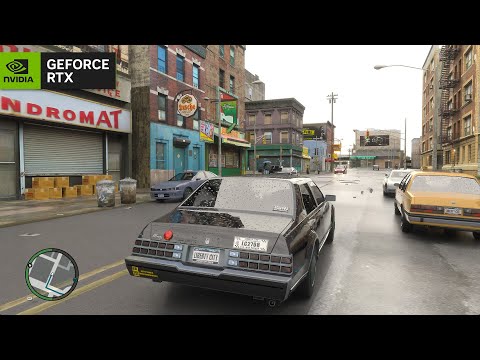 RTX Remix Path Tracing Mod – GTA IV Gameplay der ersten Mission auf einer RTX™ 5090