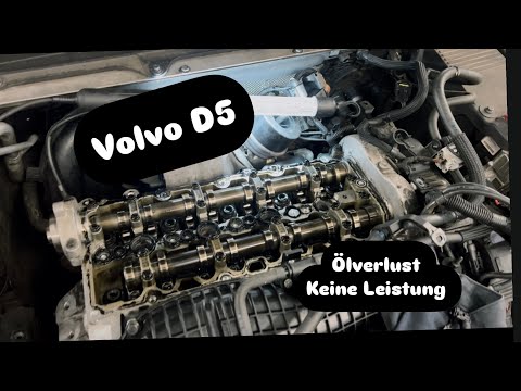 Volvo V90 D5 oil leak | No power | Valve cover | Oil seal | Timing belt | KENO