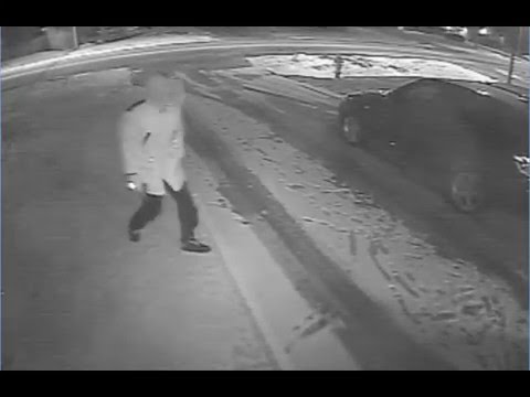 Security video showing a suspect who entered the garage of Alfredo Patriarca at the time of his murder