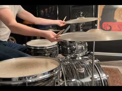 Ludwig Black Oyster Pearl Super Classic 1963-1964 image 23