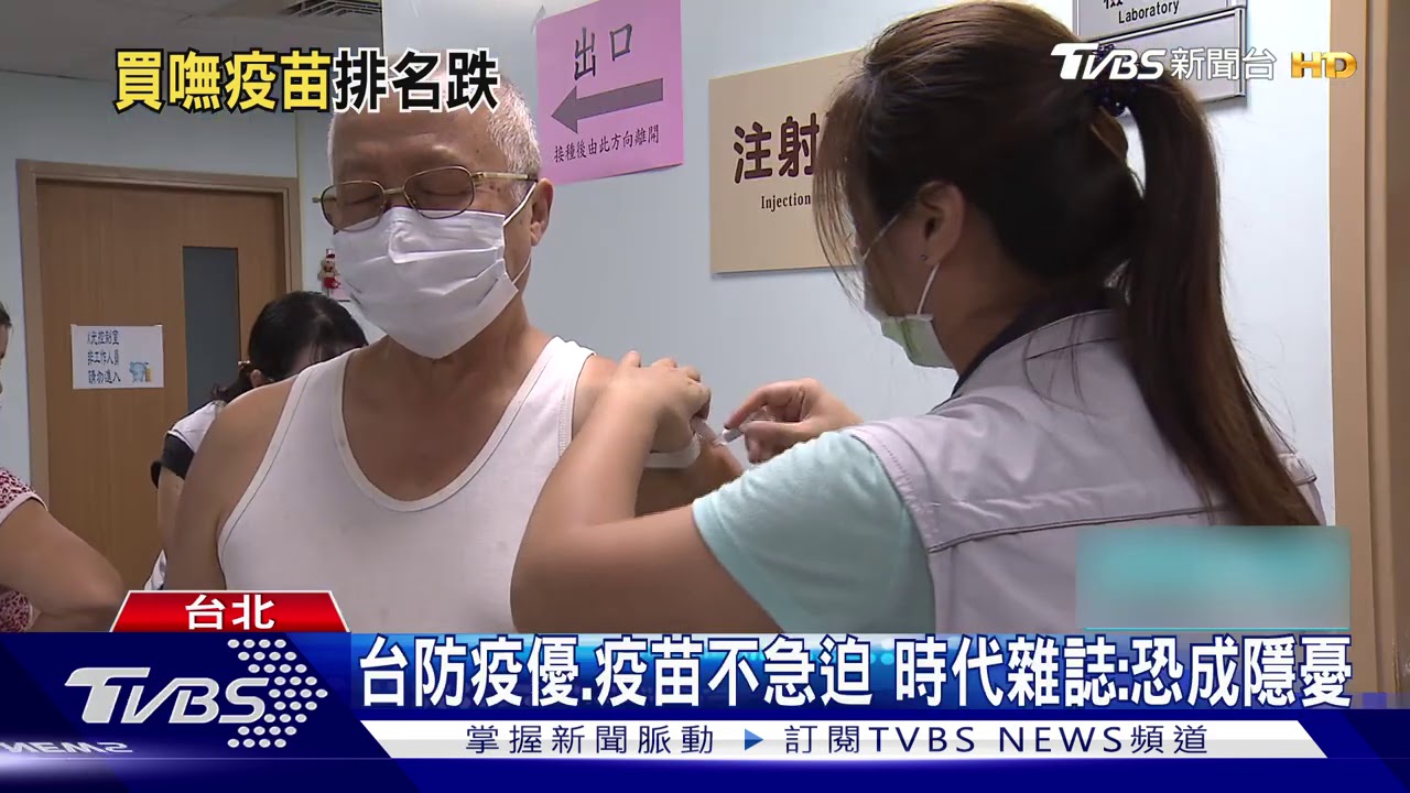 抗疫排名「退至第7」輸陸 因「疫苗取得量低」