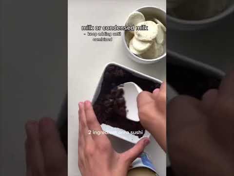 Ich versuche, zufällige Rezepte aus dem Internet zu lernen: OREO SUSHI #shorts #dessert