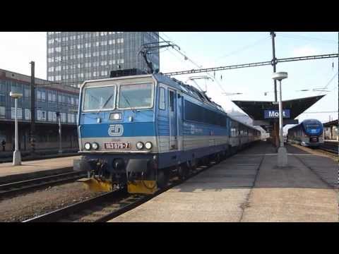ČD 163.079 - Odjezd vlaku Os 6821 - Most, 2.3.2013