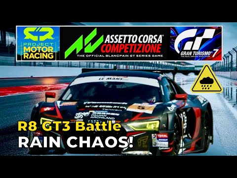 Project Motor Racing vs ACC vs GT7 | Which Sim Racing Game Has the Best Rain Physics?