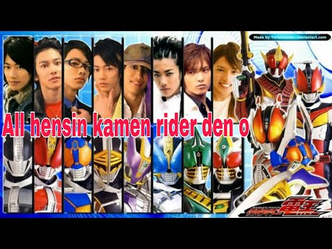 Kamen rider den o All henshin and finisher series
