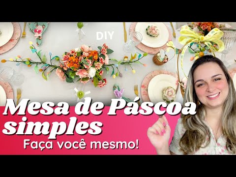 Simple Easter Table Setting - Easy to Make [DIY]