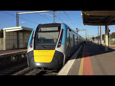 Melbourne Metro -  High Capacity Metro Trains (HCMT) Departing Laverton Station