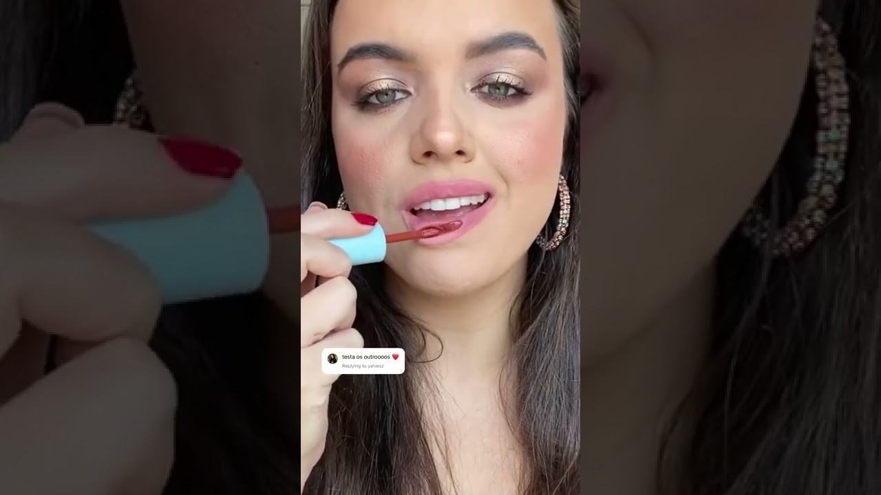 Qual é o mais bonito Testando todos os batons de boca rosa beauty by Payot #shorts #maquiagem