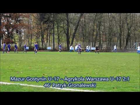 Mazur Gostynin U-17 – Agrykola Warszawa U-17 3:1