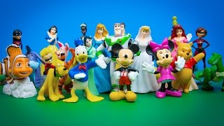 Disney Characters Princesses 30 Figurines Mickey Mouse Pooh Incredibles Finding Nemo Toy Story