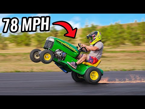 My New Racing Lawn Mower!