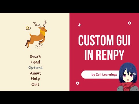 Renpy GUI Customization | Main Menu in Ren'Py