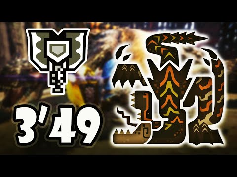 [MHW:IB] ティガレックス亜種 MR Brute Tigrex | 3'49 Charge Blade Solo | CB Speed run | CB Guard Point| No SAED
