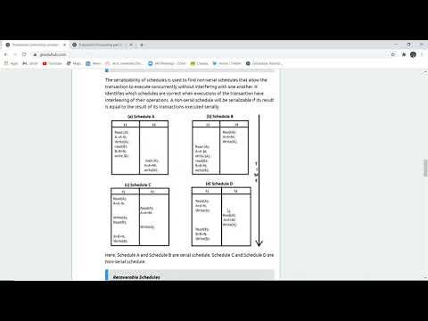 What are the transaction processing concepts? || with solved examples