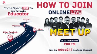 How to Join Adda247 Online Live Meetup | Come Speak Live to Your Favorite Educator