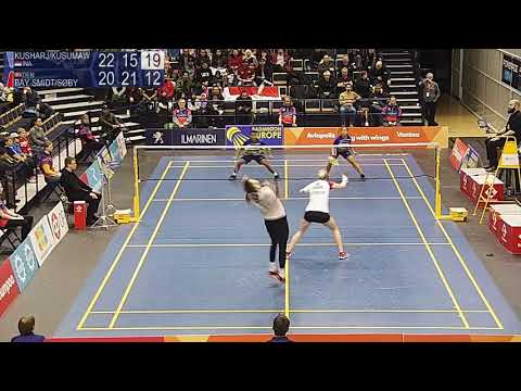 A great rally from mixed doubles' final