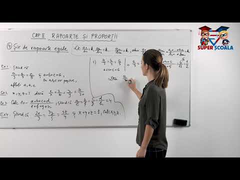 Clasa a VI-a - Șir de rapoarte egale