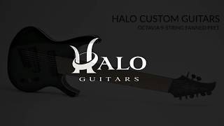 Video thumbnail for Halo Custom Guitars - Octavia 9 String Guitar, Fanned Fret by Halo Custom Guitars