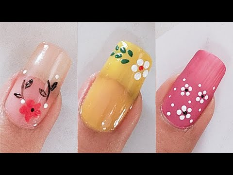 2mints Easy Nail Art designs For Beginners 2024 / Diseños de uñas Cortas
