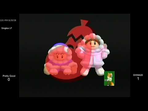 GSS 94 SSBM - Pretty Good (Ice Climbers) vs. GWM420 (Fox, Falco) - Melee LF