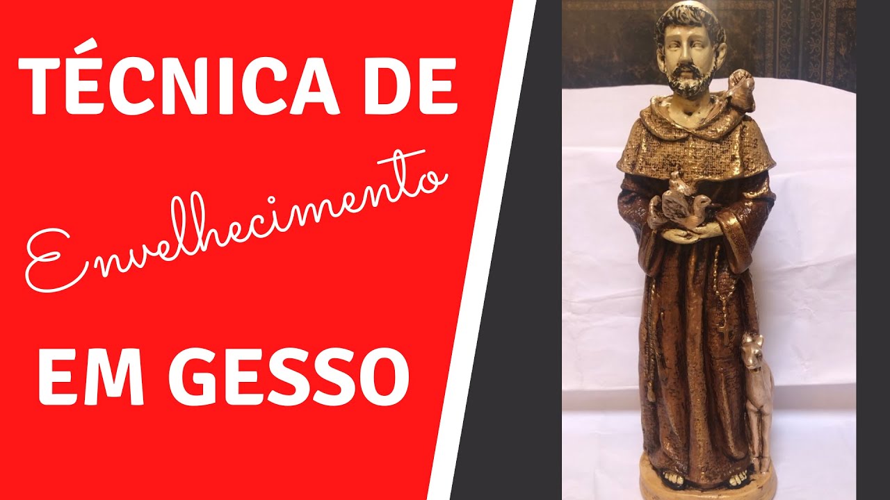 Técnica de envelhecimento em gesso.