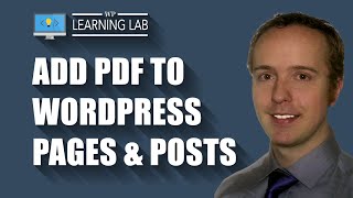 How to Add a PDF to WordPress Posts and Pages | WP Learning Lab