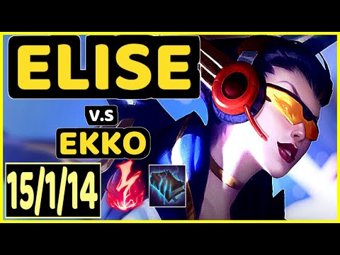 KREOX (ELISE) vs EKKO - 15/1/14 KDA JUNGLE GAMEPLAY - EUW Ranked GRANDMASTER