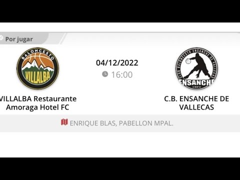 2ª Autonómica masc VILLALBA RESTAURANTE AMORAGA FC - ENSANCHE DE VALLECAS