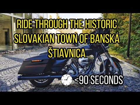 Motorcycle Ride Through Slovakia's Historic Banská Štiavnica-All In 90 Seconds.