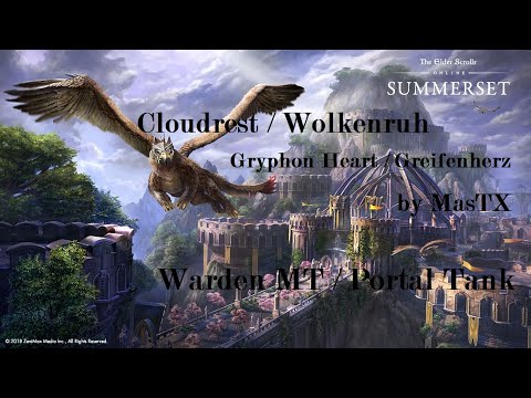 ESO - VCR+3 Gryphon Heart - Warden Main/Portal Tank POV - Blackwood