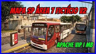 ????Gameplay Mapa SP Área 7 Fictício V2 | Linha 8078-10 | Proton Bus Simulator | PBSU  #cqmods