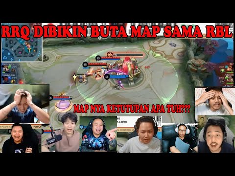 RRQ BUTA MAP JUGA??REAKSI NGAKAK PARA STREAMER - RRQ VS RBL