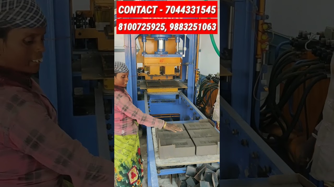 FLY ASH Brick Making Machine | Paver Block & Fly Ash Brick Manufacturer #shorts #ytshort #shortvideo