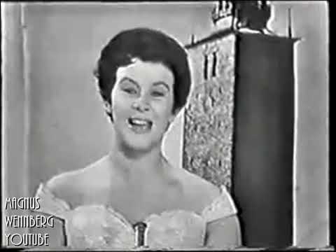 1959, eurovision goes studio; AUGUSTIN, STUDIO VERSION, MED LIVE FRAMTRÄDANDE AV, BRITA BORG,
