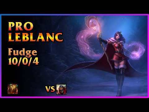PRO Leblanc Replay Cloud9 [Fudge/C9 Fudge] | KDA 10/0/4 MID 3