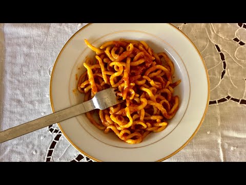 Pasta Grannies share 93 year old  Peppa's recipe for pici all'aglione