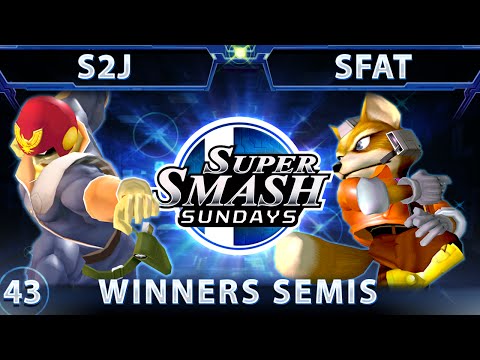 SSS 43 - MIOM S2J (Falcon) Vs. CLG SFAT (Fox) SSBM Winners Semis - Smash Melee