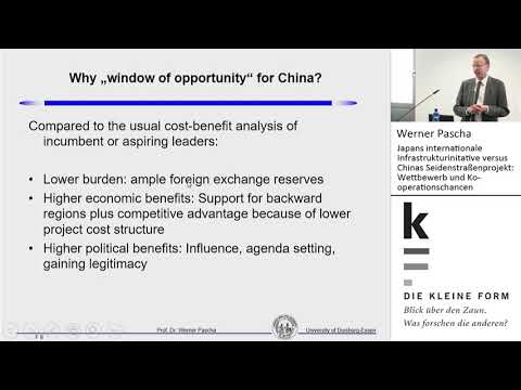 Japans internat. Infrastrukturinitative versus Chinas Seidenstraßenprojekt