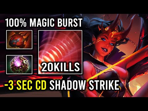 WTF 3 Second CD Shadow Strike Unlimited Skill Spam 100% Magic Burst Queen of Pain Dota 2