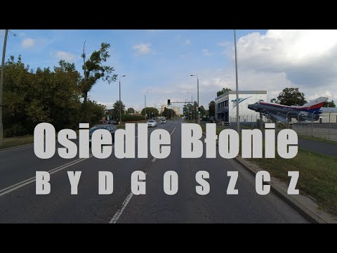 Przejazd przez Bydgoszcz. Osiedle BŁONIE. 12.09.2021r. 4K.